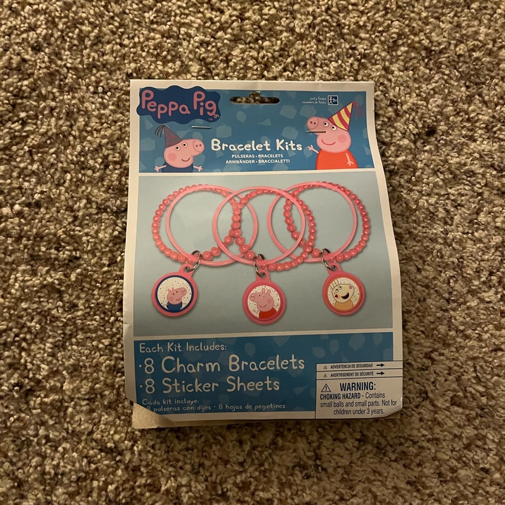 Peppa Pig Pink Charm Bracelet Kit